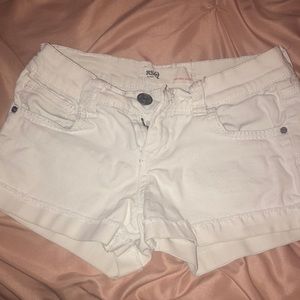 White cuffed shorts !